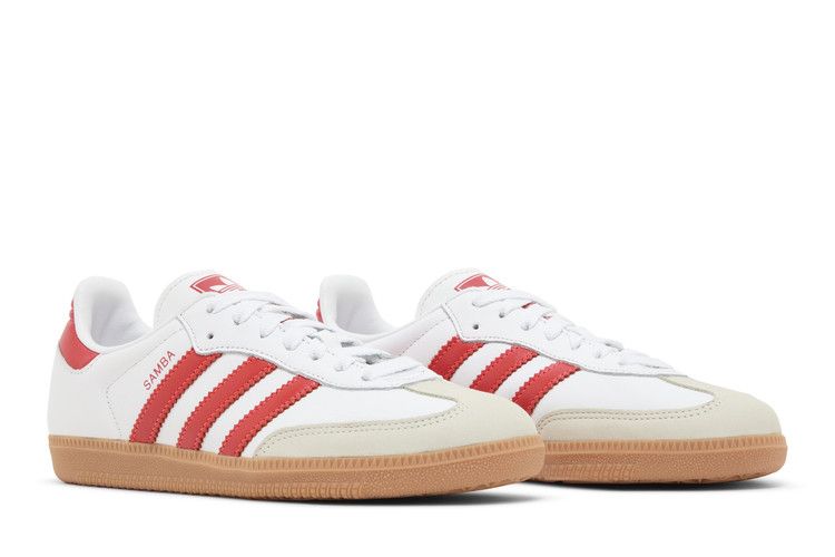 adidas Samba OG White Solar Red Gum (Women's)