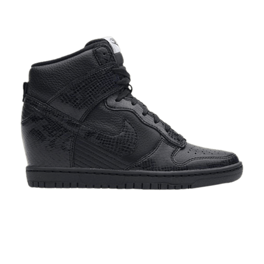 Nike Dunk High Sky Hi Black Leather Snake (GS)