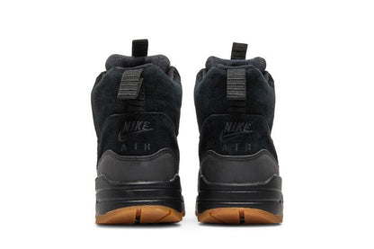 Nike Air Max 1 Mid Sneakerboot Black/Black-Gum Medium Brown (Women's)