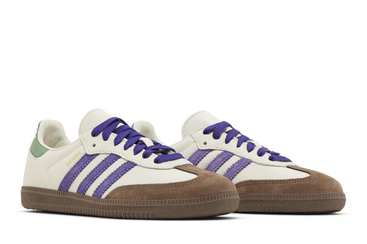 adidas Samba OG Off White Core Purple Green Brown (Women's)